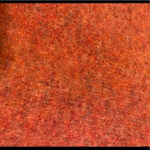 Orange furry long sleeve sweater